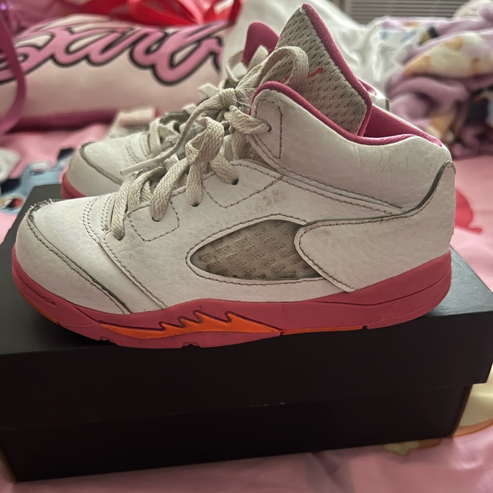 Air Jordan retro 5 toddler girls size 10c